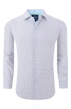 Tom Baine Regular Fit Performance Stretch Long Sleeve Button Front Shirt In White