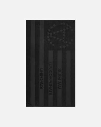 Slam Jam Beach Towel In Black