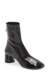 Proenza Schouler Glove Crinkled Patent-leather Ankle Boots In Black