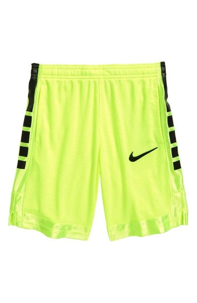Nike Kids' Elite Athletic Shorts In Volt