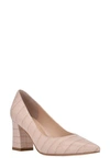 Marc Fisher Ltd Zala Block Heel Pump In Light Natural