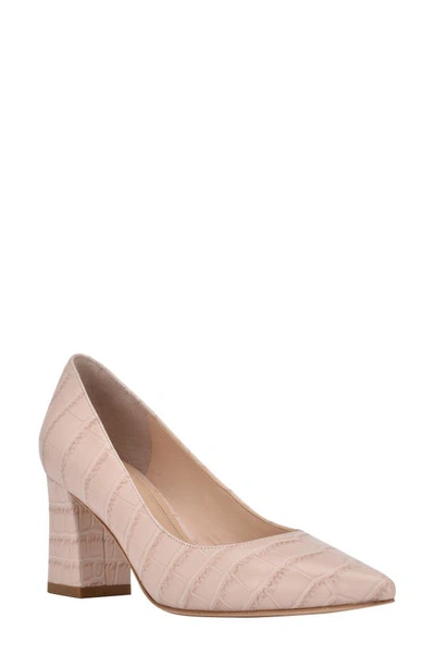 Marc Fisher Ltd Zala Block Heel Pump In Light Natural