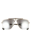 Versace 61mm Pilot Sunglasses In Pale Gold