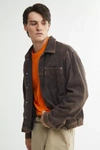 Bdg Bristol Twill Work Jacket In Washed Black