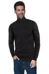 X-ray X Ray Cable Knit Turtleneck Sweater In Black