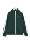 Palm Angels Logo-print Zip-up Bomber Jacket In Green