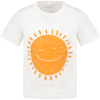 STELLA MCCARTNEY WHITE T-SHIRT FOR BOY WITH SUN