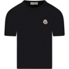 Moncler Kids Ss T-shirt Tripack In Black