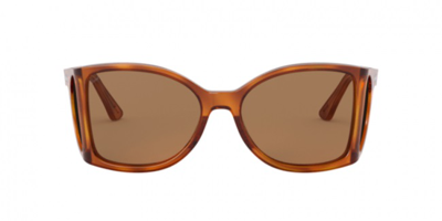 Persol Brown Wrap Unisex Sunglasses Po0005 96/53 54