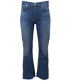 Citizen Of Humanity Isola High Waist Fray Hem Crop Bootcut Jeans In Lawless