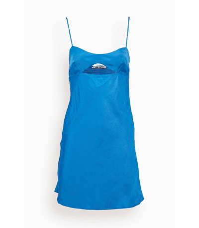 Ciao Lucia Women's Luciana Satin Mini Dress In Blue | ModeSens