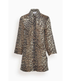 Ganni Organic Cotton Shirt All-over Leopard Print In Animal Print