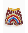La Doublej Pull-up Short In Solar Placee In Multi