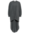 Lemaire Convertible Wool-blend Wrap Dress In Ash Black