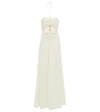 Jonathan Simkhai Wylda Embellished Cutout Voile Halterneck Dress In Ivory