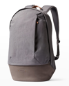 Bellroy Men's Premium Classic Nylon & Leather Backpack In Storm Grey