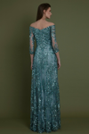 GEMY MAALOUF FULLY BEADED OFF-SHOULDERS GOWN