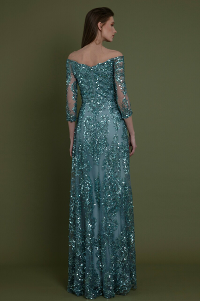 Gemy Maalouf Fully Beaded Off-shoulders Gown