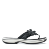 Clarks Women's Cloudsteppers Breeze Opal Slip On Sandals In Black