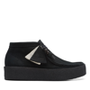 Clarks Wallabee Cup Boot In Black