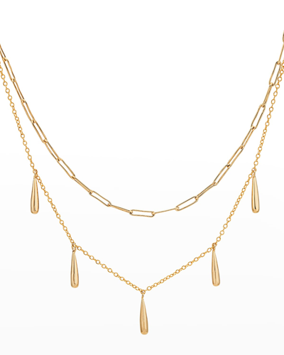Soko Dash Layered Necklace In Gold