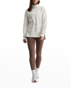 Varley Freya Knit Turtleneck Sweater In Egret