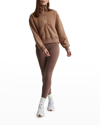 Varley Roselle Recycled Fleece Half-zip Sweater In Egret