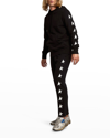 Golden Goose Men's Multi-star Hoodie In Blackwhite