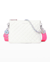 MZ WALLACE PIPPA LARGE IRIDESCENT QUILTED CROSSBODY BAG