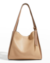 Kate Spade Knott Large Colorblock Pebbled Leather Shoulder Bag In Warm Stone Multi