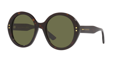 Gucci Nouvelle Tortoiseshell Round Sunglasses In Brown