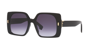 Fendi Fe40036u 01w Geometric Sunglasses In Black
