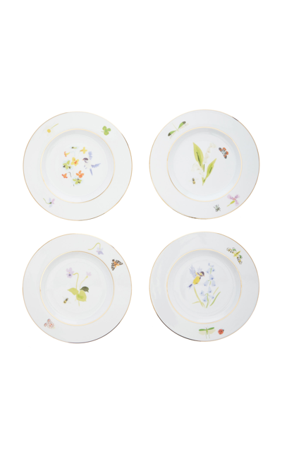 Caitlin Mcgauley For Moda Domus Set-of-four Porcelain Dessert Plates In Multi