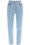 ALESSANDRA RICH ALESSANDRA RICH DENIM JEANS WITH CRYSTALS