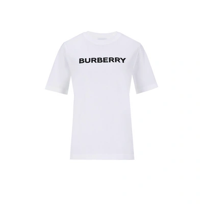Burberry Logo-print Organic-cotton T-shirt In White