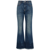 Stella Mccartney 90s Blue Cropped Flared-leg Jeans In Denim