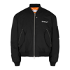 Off-white Diagonal Tab Bomber Jacket In Black And White