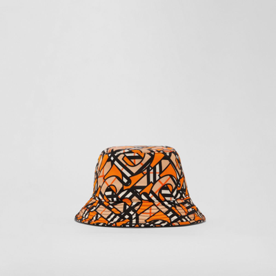 帽子 Burberry MonogramPrint Bucket Hat Orange 53608514?w=400