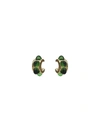 OSCAR DE LA RENTA CABOCHON MINI HOOP EARRINGS