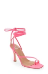 Brother Vellies Bike Ankle Strap Sandal In Electric Flamingo