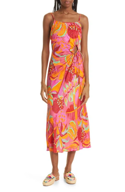 farm rio orange cut out midi dress Fruit Brush Cutout Sundress Adelyn Rae Blue Lace Arch Support_Yes An exquisite example of COLOR:Dark Navy Linen dress
