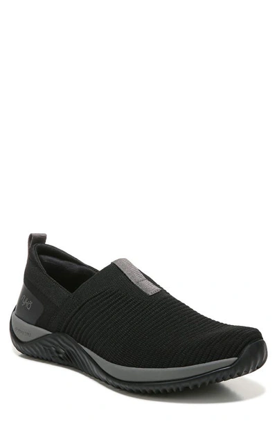 Ryka Echo Knit Slip-on Sneaker In Black