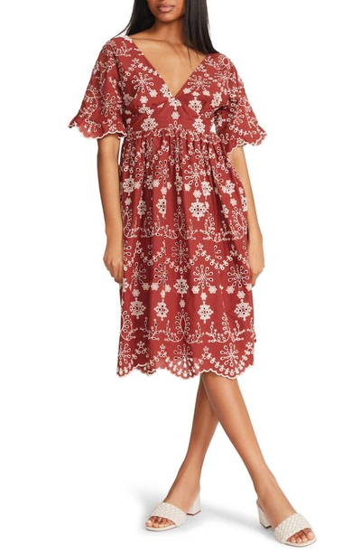 bb dakota dress red BB Dakota Dane - Wine Red Dress - Skater Dress - $83.00