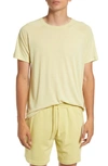 Alo Yoga The Triumph Crewneck T-shirt In Dusty Yellow