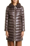 Herno Maria Medium Down Jacket In 8800/ Marrone Scuro