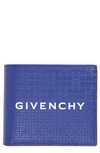 Givenchy 4g-motif Leather Bifold Wallet In 426-ocean Blue