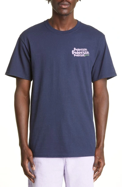 Paterson Court Crash Graphic Tee In Navy