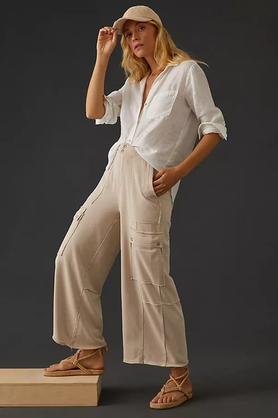 Daily Practice By Anthropologie Utility Wide-leg Pants In White