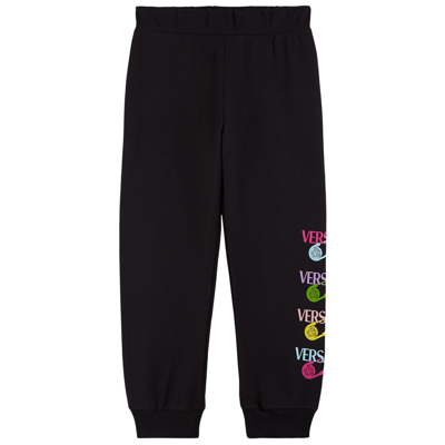 Versace Kids' Branded Sweatpants Black