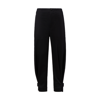 Proenza Schouler White Label Cotton Twill Tapered Trousers In Black